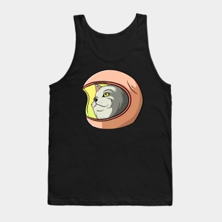 Badass Astronaut Space Cat Tank Top